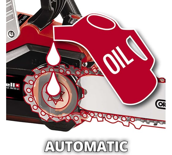 Пила цепная аккумуляторная Einhell PXC GP(GE)-LC 36/35 Li + 2 акк.4,0 + ЗУ двойное Twincharger 3А 4501780SET