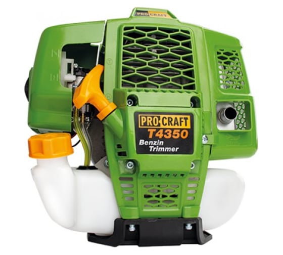 Коса бензиновая двухтактная PROCRAFT 52 см3, 2,2 л.с., леска+2 диска+нож, разборный вал T4350-S