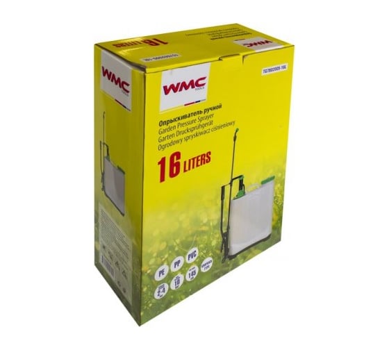 Ручной садовый опрыскиватель WMC TOOLS 16 л 48875 TG7602005-16L