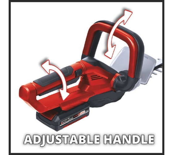 Кусторез аккумуляторный Einhell PXC GE-CH 1855/1 Li, 18В, 18 мм, 55 см, поворотная рукоятка , 1x2,5Ач+ЗУ 3А 3410506