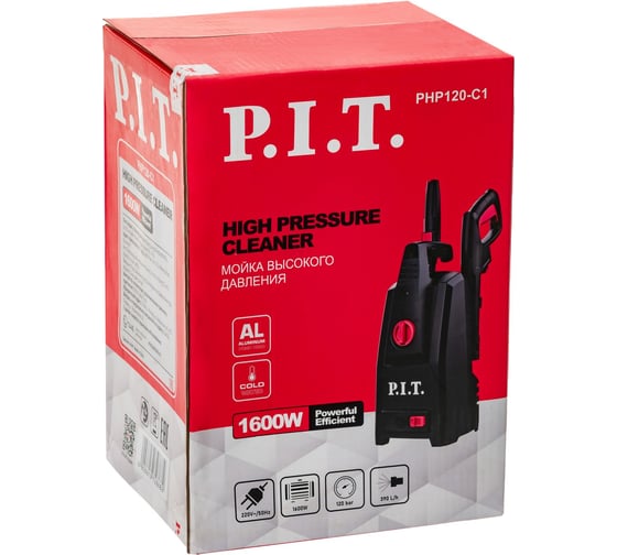 Мойка высокого давления электрическая P.I.T. 1600 Вт, 120 бар, 390 л/час PHP120-C1