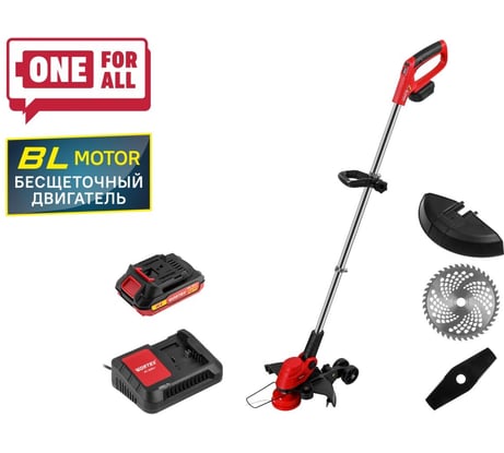 Триммер аккумуляторный WORTEX TB 3018-1 AT с акб и зу ALL1 1333547