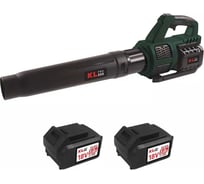 Профессиональная аккумуляторная воздуходувка KLPRO 18В, Li-ion-2шт 5,0Ач, ЗУ 4,5А возд поток 36-108 км/с Turbo: 151 км/с 20221 KLBUF18-50
