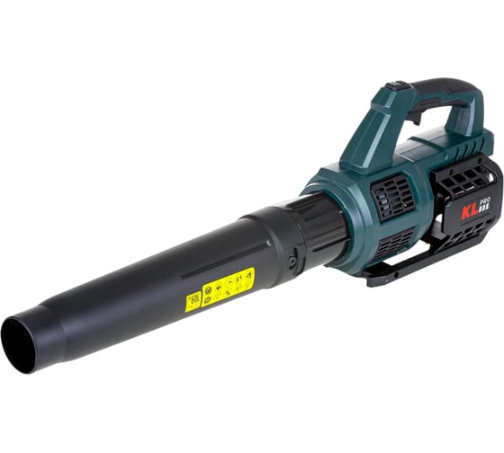 Профессиональная аккумуляторная воздуходувка KLPRO 18В, Li-ion-2шт 5,0Ач, ЗУ 4,5А возд поток 36-108 км/с Turbo: 151 км/с 20221 KLBUF18-50