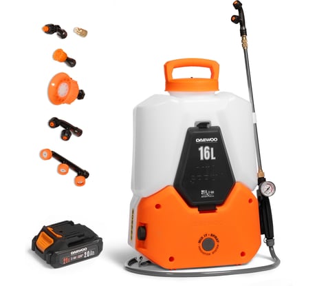 Аккумуляторный опрыскиватель DAEWOO с АКБ 21В и ЗУ DSA 1621LI SET