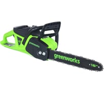 Цепная аккумуляторная пила GreenWorks GD40CS20X 40V, 40 см, 2000 Вт, бесщеточная, c 1хАКБ 4 Ач И ЗУ 2008807USB4