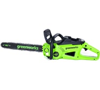 Цепная аккумуляторная пила GreenWorks GD40CS20X 40V, 40 см, 2000 Вт, бесщеточная, c 1хАКБ 4 Ач И ЗУ 2008807USB4