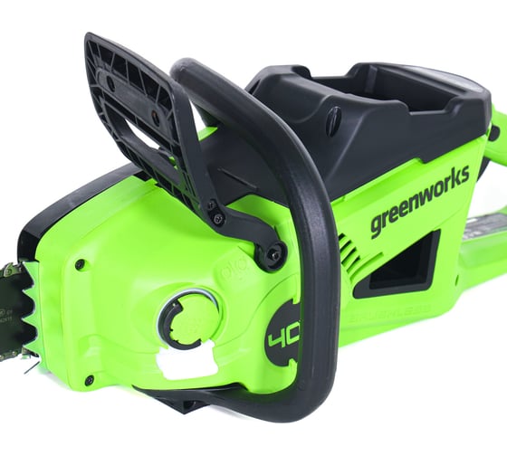 Цепная аккумуляторная пила GreenWorks GD40CS20X 40V, 40 см, 2000 Вт, бесщеточная, c 1хАКБ 4 Ач И ЗУ 2008807USB4
