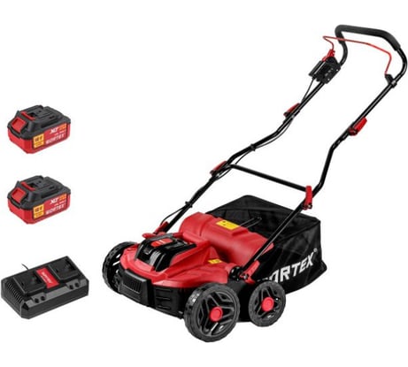 Аккумуляторный аэратор-скарификатор WORTEX CAE 3736 ALL1 XLT SET бесщеточный двигатель, 18В+18В, ширина 37 см 1334877