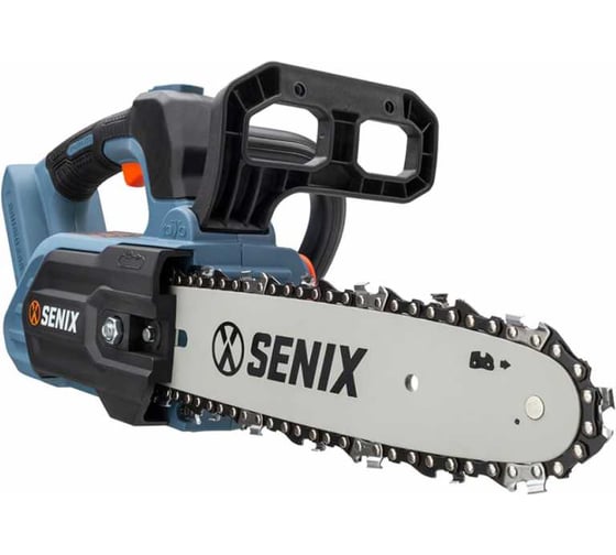 Пила цепная аккумуляторная Senix серия X2, 20В, 25,5 см, 10', АКБ 4.0 Ач, зарядное устройство 2А CSX2-M1-EU