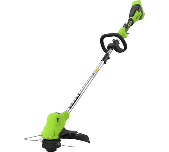 Триммер аккумуляторный GreenWorks GD40LT, 40V, 38 см, с 1хАКБ 4 Ач и ЗУ () 2112207USB4