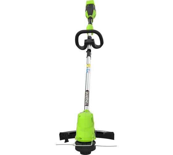 Триммер аккумуляторный GreenWorks GD40LT, 40V, 38 см, с 1хАКБ 4 Ач и ЗУ () 2112207USB4