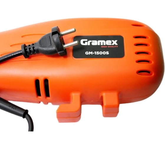 Триммер электрический Gramex GM-1500S 1500 Вт, ширина скашивания 40 см, леска, нож, плечевой ремень 1/1 004563