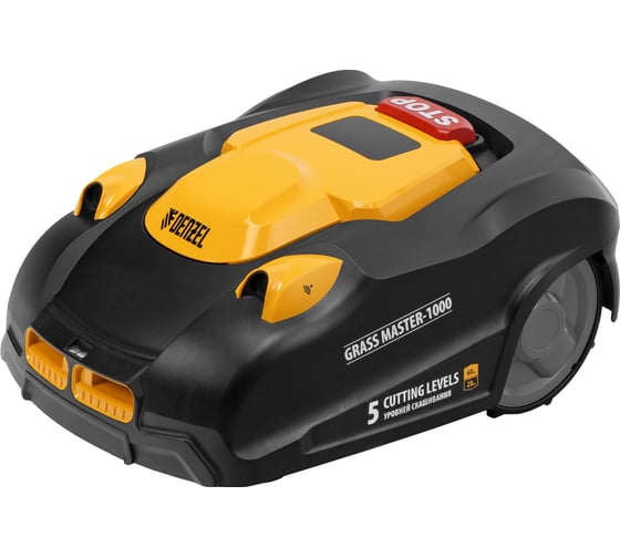Робот-газонокосилка Denzel Grass Master 1000, ультразвуковой датчик, 3 Ач, LCD дисплей, Wi-Fi 58955 1