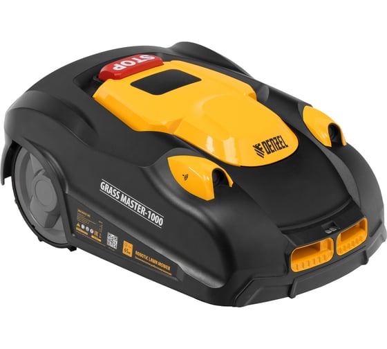 Робот-газонокосилка Denzel Grass Master 1000, ультразвуковой датчик, 3 Ач, LCD дисплей, Wi-Fi 58955