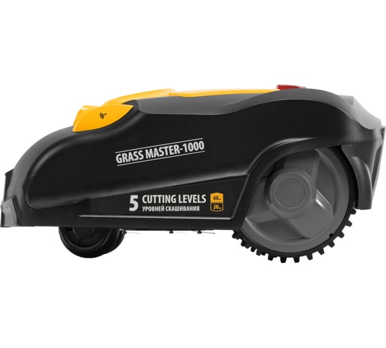 Робот-газонокосилка Denzel Grass Master 1000, ультразвуковой датчик, 3 Ач, LCD дисплей, Wi-Fi 58955