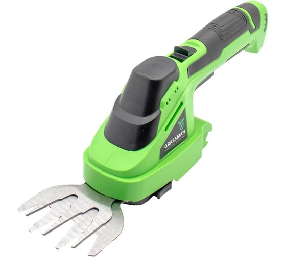 Кусторез аккумуляторный Grassman CH-3602, 3,6 В, 1.5 Ач, 2в1, длина реза 120 мм, ЗУ, коробка (1/8) 020289