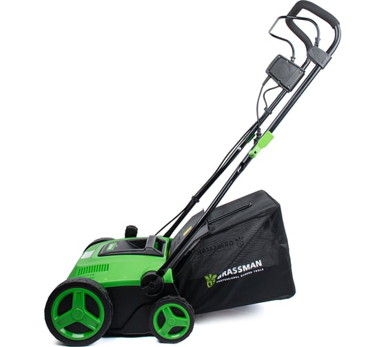 Скарификатор электрический GRASSMAN SCE 180 1800 Вт, ширина 360 мм, травосборник 45 л, колеса (1/1) 024644