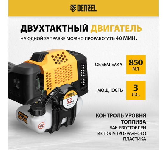Бензиновый триммер Denzel DGT-52-PRO 96278