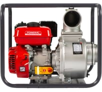 Мотопомпа бензиновая, поверхностный насос Powerac 100 мм, 7 л.с, 1350 л/мин, PRWP40B