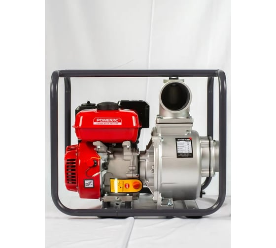 Мотопомпа бензиновая, поверхностный насос Powerac 100 мм, 7 л.с, 1350 л/мин, PRWP40B