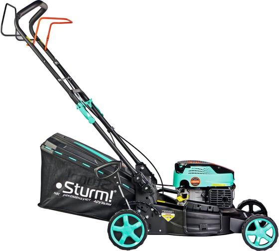 Газонокосилка бензиновая самоходная Sturm ! 4 л.с., 46 см PL1446S