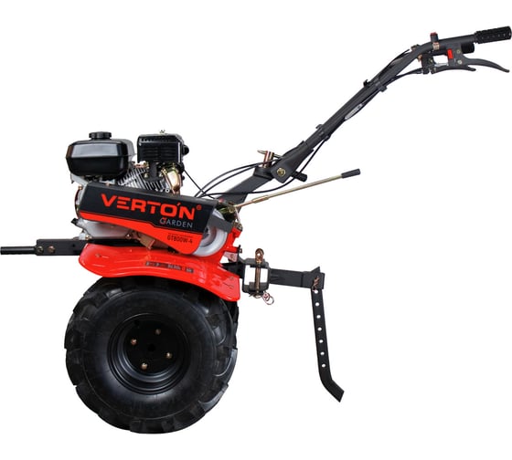 Мотоблок бензиновый VERTON GT800W-4 7 л.с. чугунный редуктор, V 212 куб.см, 2F/1R, 2F/1, колесо Extreme19_7,00-8, количество фрез 24, S23 01.12786.21277