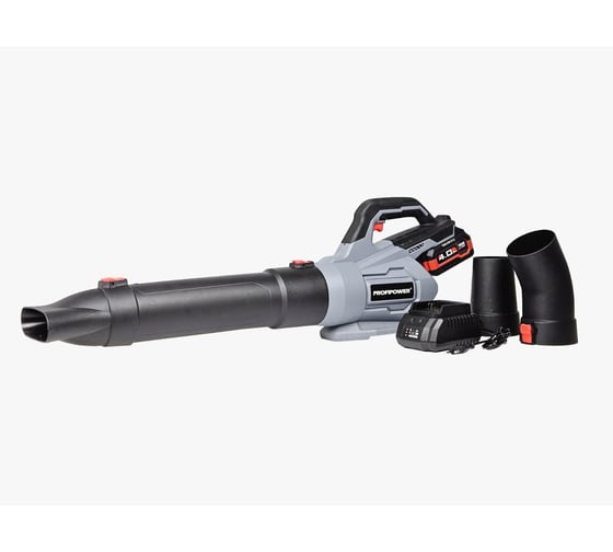 Аккумуляторная бесщеточная воздуходувка Profipower MKDUB-18V Li-ion-1 шт, 18 В, 4.0 Ач, З/У, в коробке, E0228