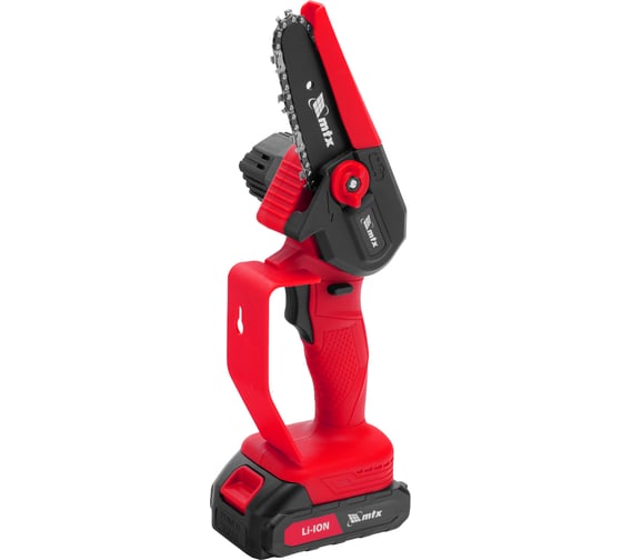 Цепная мини-пила аккумуляторная MTX MCS-100, шина 100 мм, Li-Ion, 20 В 58640