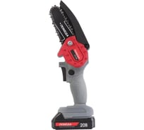 Пила цепная аккумуляторная Победа ПА 200 20 В, 1 АКБ 1,5 Ач (слайдер) и ЗУ, 4/10 см, 1, 4, 1/4, 28 звеньев, 250205020