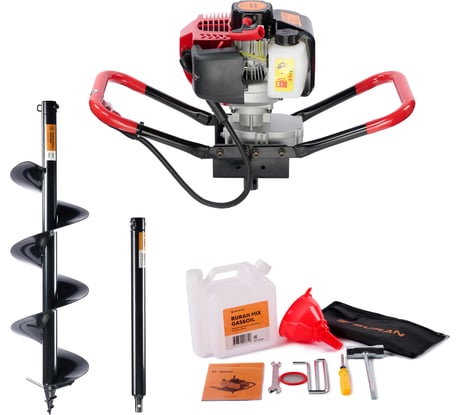 Специальный комплект мотобур BURAN DT-500 со шнеком HARDDRILL 200x800 и удлинителем PLUS-500 S00137