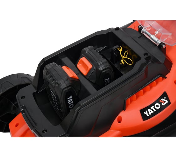 Аккумуляторная газонокосилка YATO 36В=2x18В YT-85220