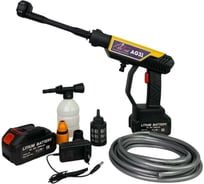 Аккумуляторная мойка высокого давления для автомобиля AktiTool AG31 (30 бар, 5л/мин, 2 АКБ 2000 mAh) 1019013