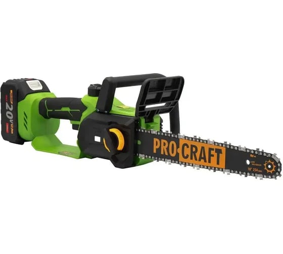Пила цепная аккумуляторная PROCRAFT PKA34 20В 10'/12' (2 Шины+ 2 Цепи)(АКБ 3Ач+ЗУ) PKA34-1b