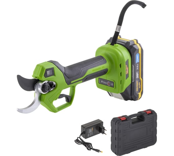 Секатор аккумуляторный PROCRAFT ES32Li 20В 35мм (АКБ 2Ач + ЗУ) Кейс ES32Li-1b-c