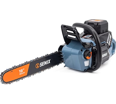Пила цепная SENIX бесщеточный мотор, 84В 40 см (16''), акб 10.Ач, ЗУ, CSX8-H-EU
