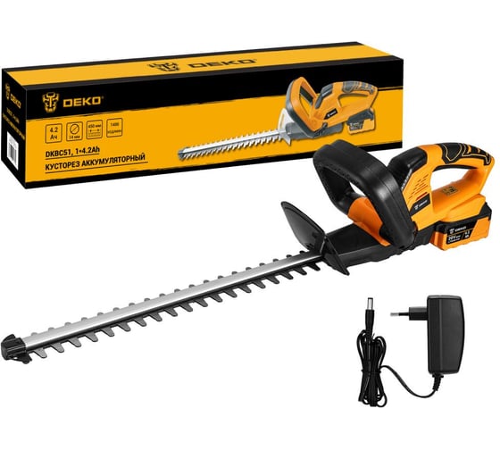 Кусторез аккумуляторный DEKO DKBC51, 510мм, 1_4.2Ач 083-2040 1