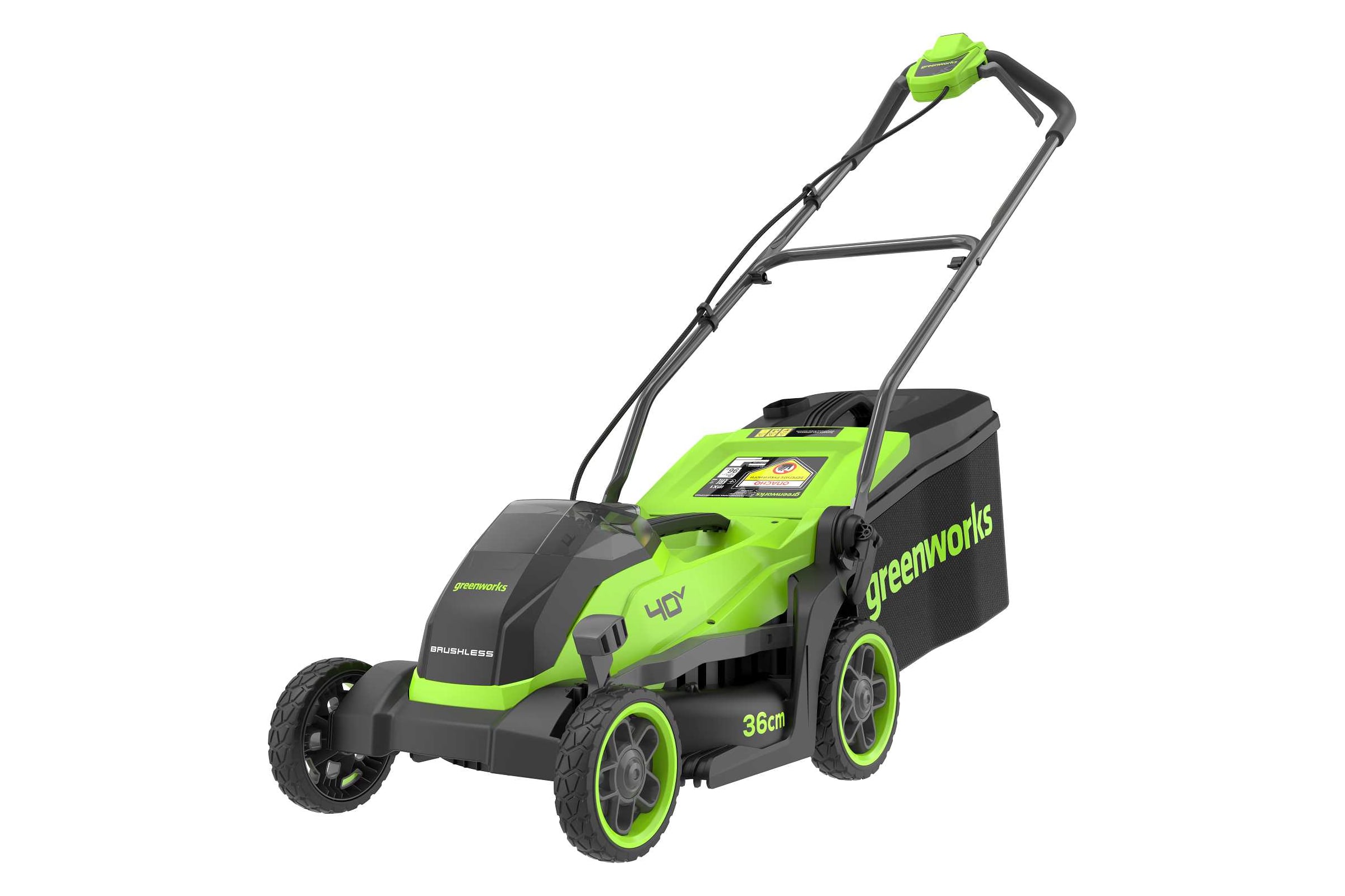 Газонокосилка аккумуляторная Greenworks 40V, 36 см, бесщеточная