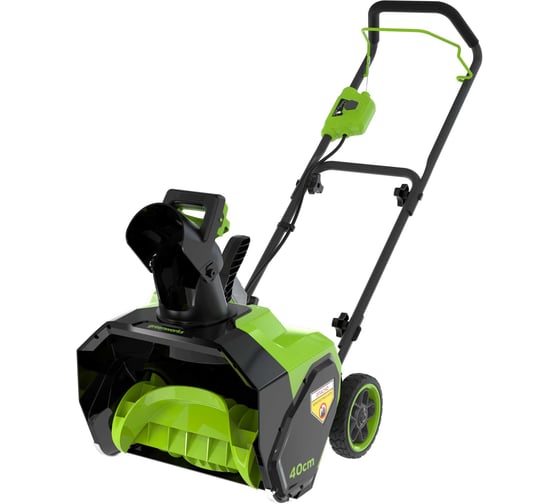 Снегоуборщик аккумуляторный GreenWorks G40ST40, 40V, 40 см,c 1хАКБ 4 Ач с USB и ЗУ 2603607USB4 1