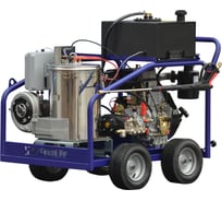 Аппарат высокого давления Посейдон с подогревом 15 л.с., 250 бар, 15 л/мин с котлом нагрева воды, насос D15-250-15-ITL-4W-Th-Gun