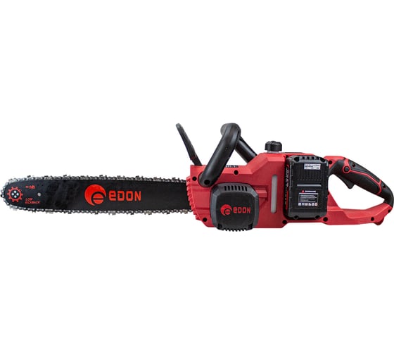Цепная пила аккумуляторная EDON ANS-21/16BL бесщеточная (21В; Li-Ion; 4.0Ач; 3000об/мин;16) 40621 1