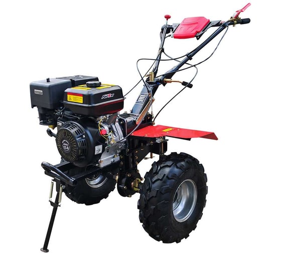 Мотоблок бензиновый FORZA МБ8 1302 13 л.с., ВОМ 18 мм, 2 вперед 1 назад, руль: поворотный, вал: S32, колеса ЭКСТРИМ: 19x7х8, фрезы: 4 группы 32 ножа FORZAМБ81302 ЭКСТРИМ 1