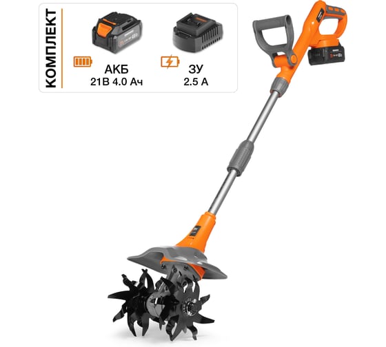 Культиватор аккумуляторный с АКБ и ЗУ DAEWOO DAT 2521Li SET 1