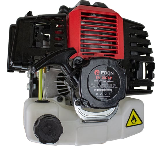 Мотобур EDON EA-20/52 (52см3; 1600Вт(2,18л.с.); 1,0л) 18277 1
