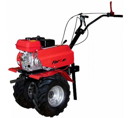 Мотоблок FORZA МБ2 902ФЭР 9 л.с., редуктор алюминиевый, привод ременой, скорость: 4 вперед, 2 назад. Редуктор с дифференциалом, с разблокировкой. Вал d30мм, фрезы: 2 группы, 16 ножей, колесо: 19х7х8, БЕЗ АКБ. Мотоблок FORZAМБ2902ФЭР 1