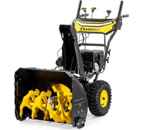 Снегоотбрасыватель Champion ( 7лс, 62см, 6F/ 2R, колеса, 3л, 81кг, эл. стартер, фары, обогрев рук, зимн. двиг. ) ST763E