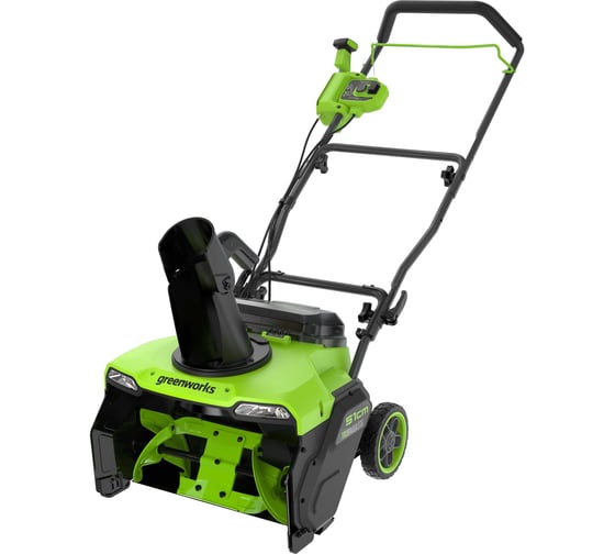 Снегоуборщик аккумуляторный бесщеточный GreenWorks GD40STX2, 40V, 51 см, с 1хАКБ 4 Ач с USB и ЗУ 2603407USB4 1