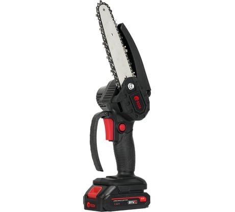 Мини-цепная пила аккумуляторная бесщеточная EDON UNS-21/6D 21В; Li-Ion; 2.0Ач; 500об/мин; 6м/сек 40617