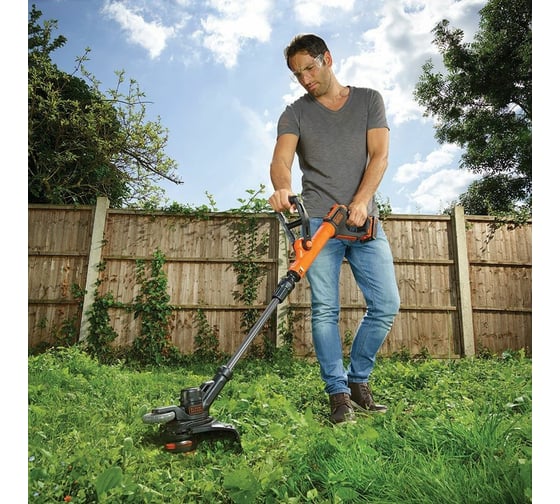 Аккумуляторный триммер Black+Decker 18 В, Li-Ion, 4 А*ч STC1840EPC-QW