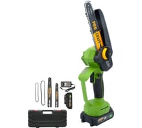 Пила цепная аккумуляторная PROCRAFT PKA45 20В 6 8'' (2 АКБ 1,5 Ач+ЗУ +2 Шина+2 Цепи) Кейс PKA45-2b-c